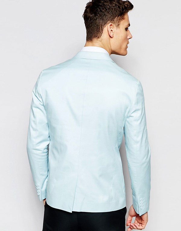 ASOS Slim Fit Blazer in Washed Cotton