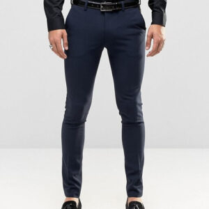 Super Skinny Tuxedo Suit In Navy - Image 2